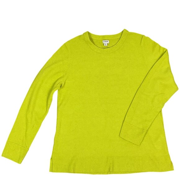 J. Crew Factory Sweaters - J. Crew Factory Crewneck Sweater in Extra-Soft Yarn, Women's XL, Chartreuse